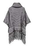 Cowl Neck Poncho Cape