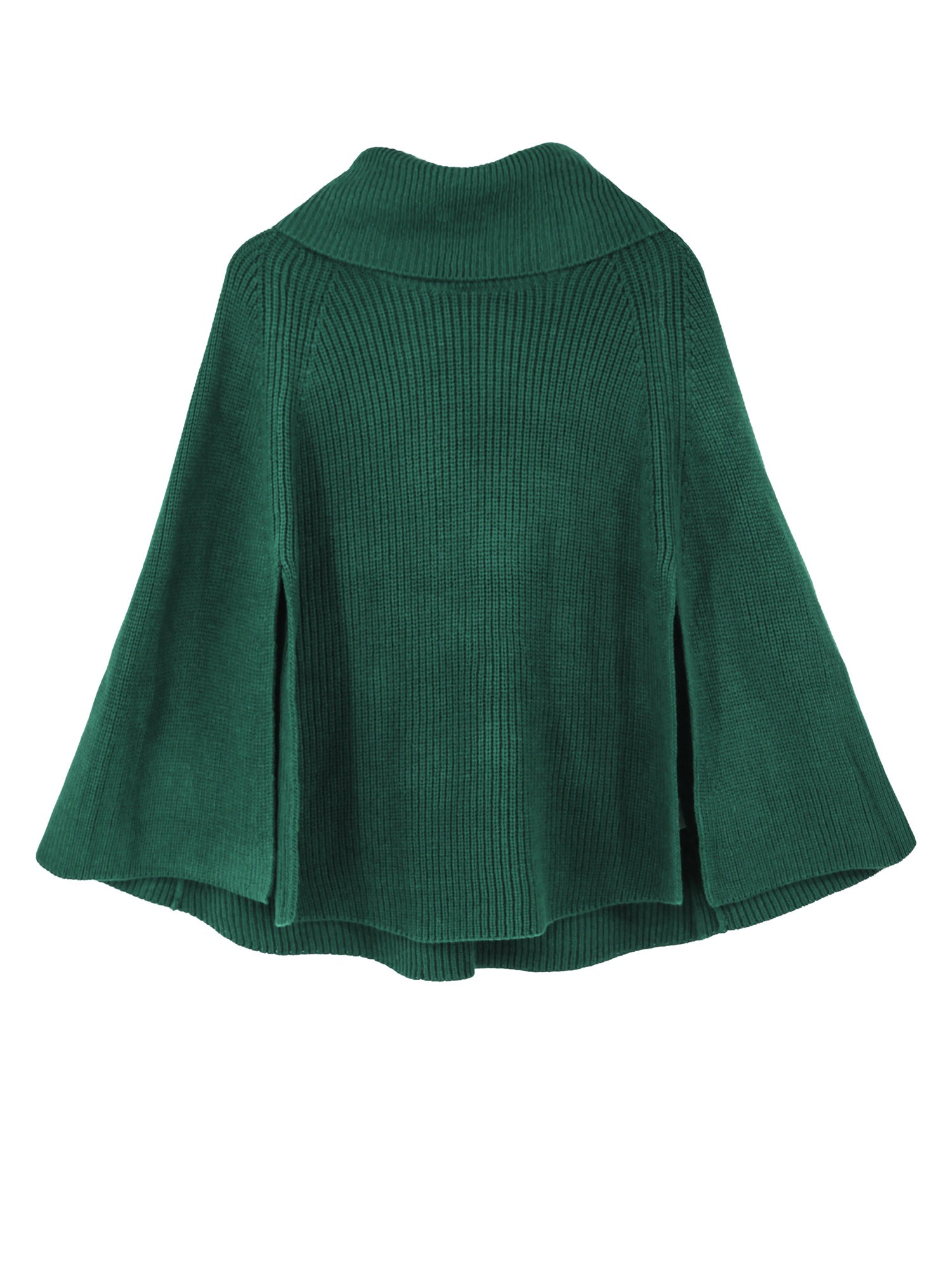 Turtleneck Boho Poncho Cape
