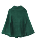 Turtleneck Boho Poncho Cape