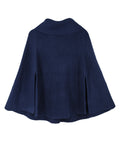 Turtleneck Boho Poncho Cape