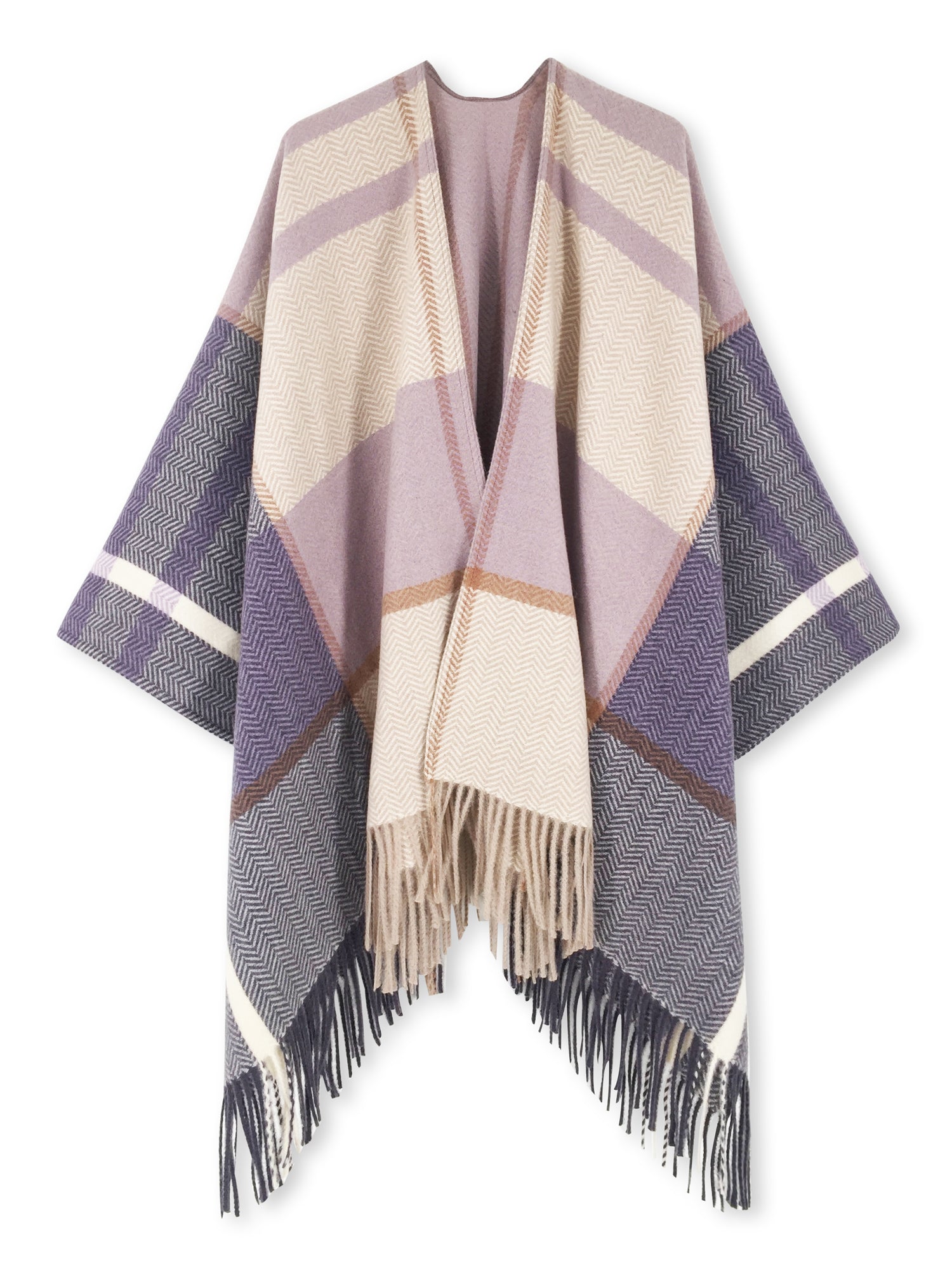 Herringbone Ruana Wrap Shawl