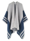 Neutral Striped Shawl Wrap