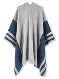 Neutral Striped Shawl Wrap