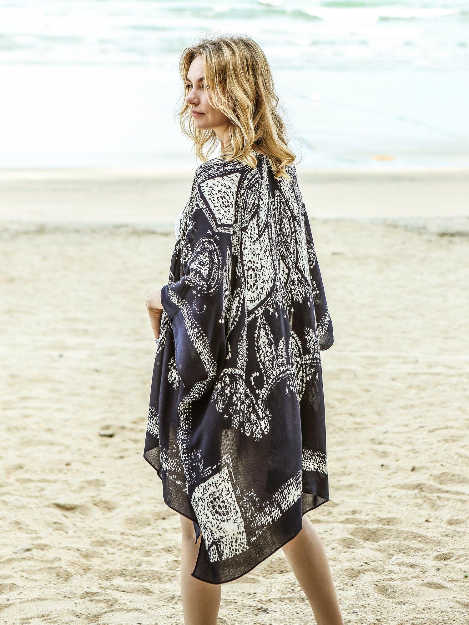 Blue Paradise Kimono - Shopmossrose