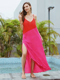 Moss Rose Maxi Cover Up Red Magenta