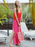 Moss Rose Maxi Cover Up Red Magenta
