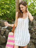 Moss Rose Drawstring Cover Up Dress
