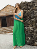 Red Magenta Maxi Beach Cover Up