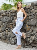 Eternal Vacation Blue Striped Pants - Shopmossrose