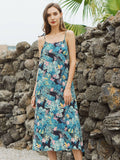 Dip Into The Wild Halter Dress