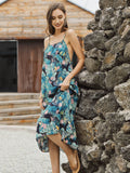 Moss Rose Dip Into The Wild Halter Dress