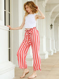 Moss Rose Eternal Vacation Red Striped Pants