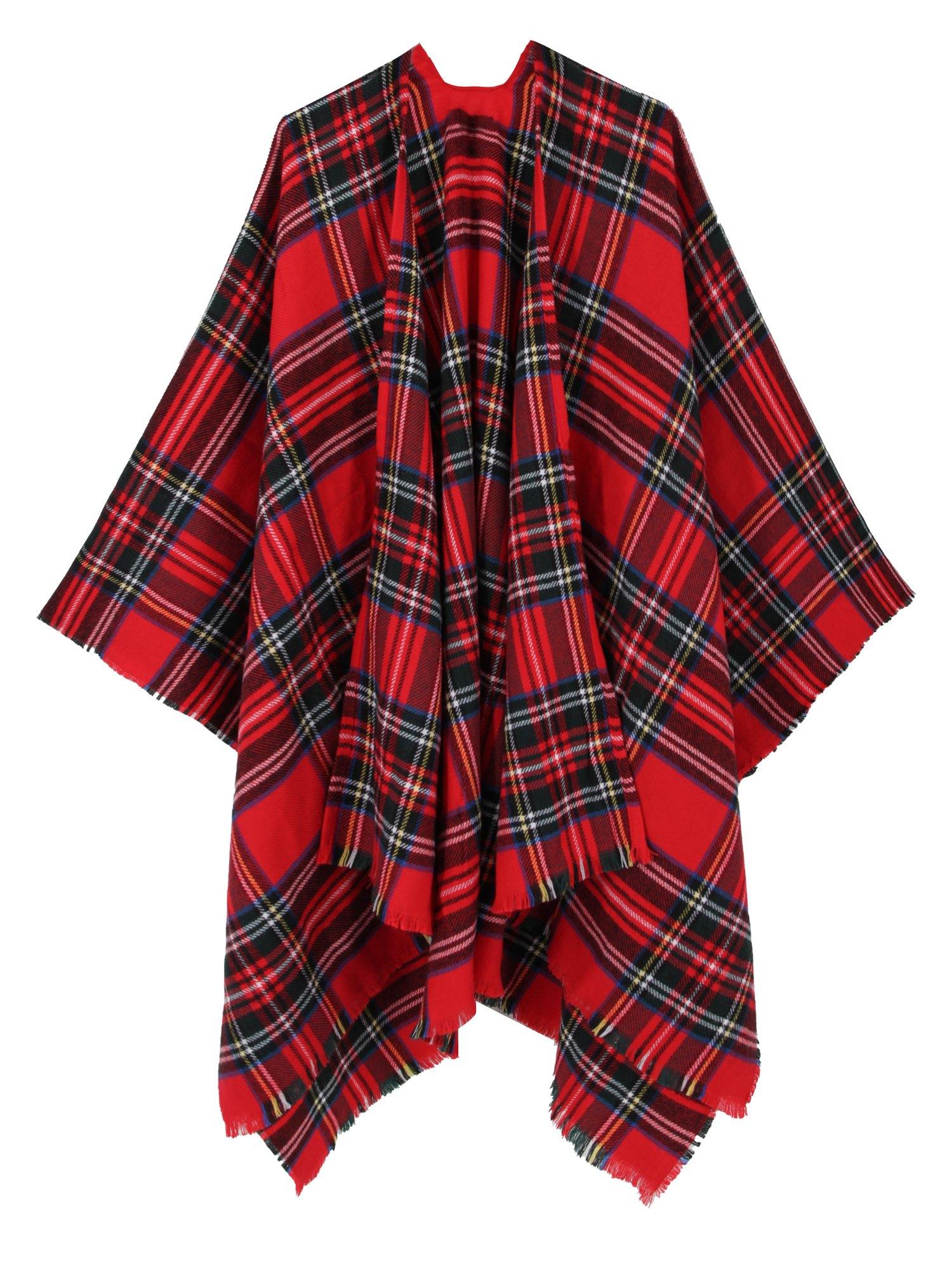 Scotch Plaid Poncho - Shopmossrose