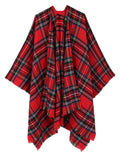 Scotch Plaid Poncho - Shopmossrose