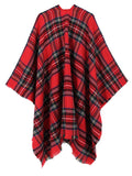 Scotch Plaid Poncho - Shopmossrose