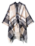 Black And Fawn Shawl Wrap