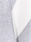 Cloudy Gray Striped Poncho - Shopmossrose