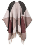 Maroon Triangle Travel Shawl Wrap