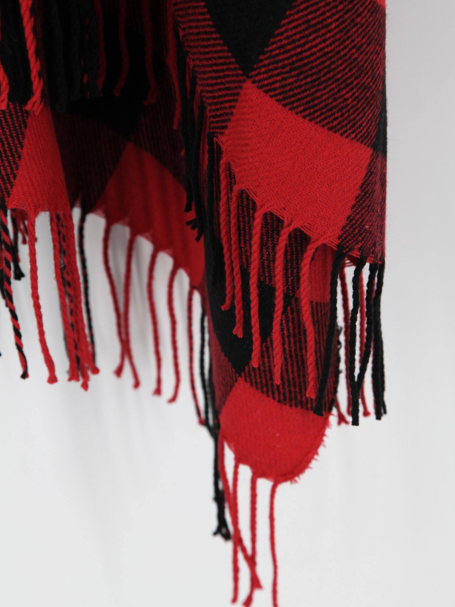 Buffalo Check Poncho - Shopmossrose