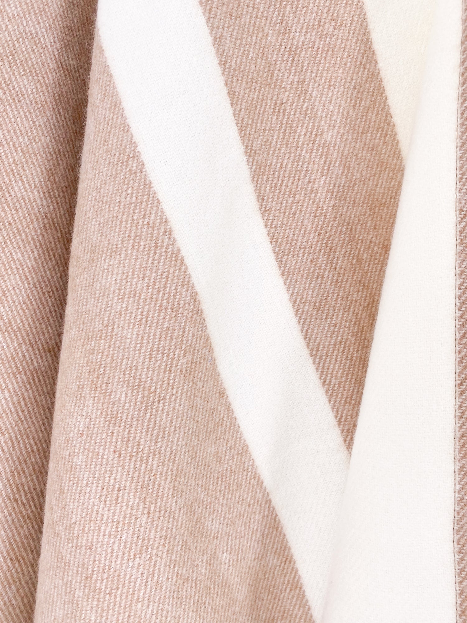 Taupe Striped Shawl Wrap