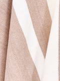 Taupe Striped Shawl Wrap
