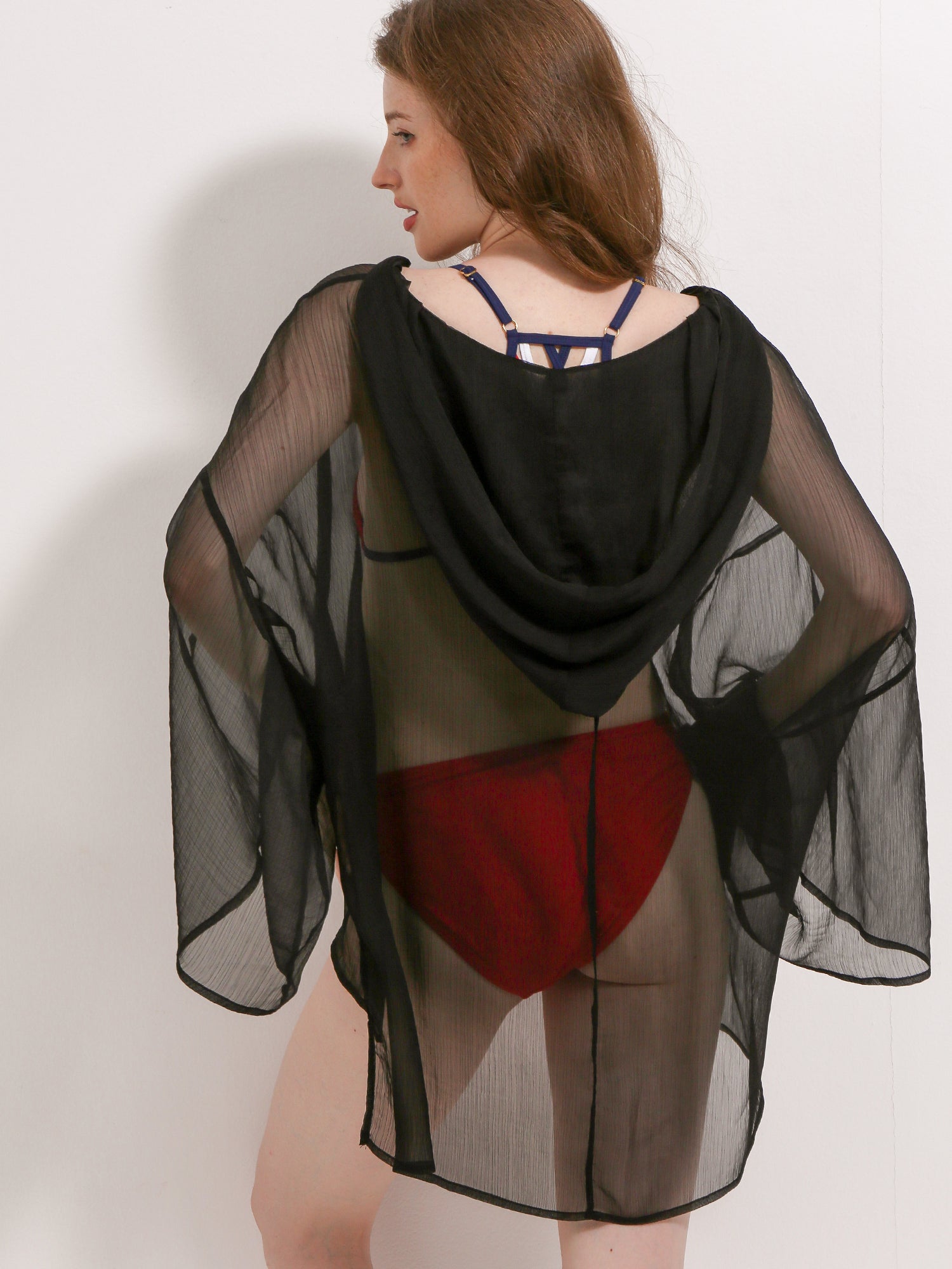 Hooded Sexy Swimsuit Beach Cover-Up