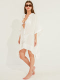 Lace Border Women's Swimsuit Cover Up
