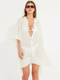Lace Border Women's Swimsuit Cover Up