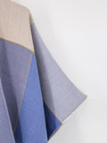 Color Block Blanket Poncho - Shopmossrose