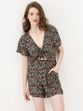 Floral Print Romper - Shopmossrose