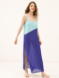 Blue Green Maxi Beach Cover Up
