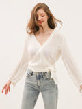 Lurex Wrap Top