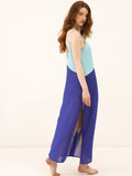 Blue Green Maxi Beach Cover Up