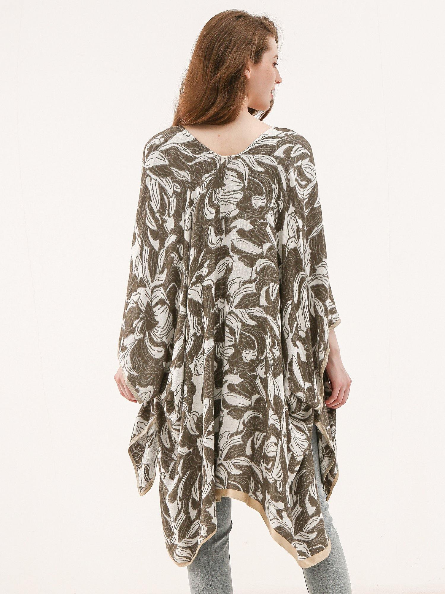 Floral Jacquard Shawl - Shopmossrose