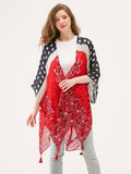 Bandana Print Kimono