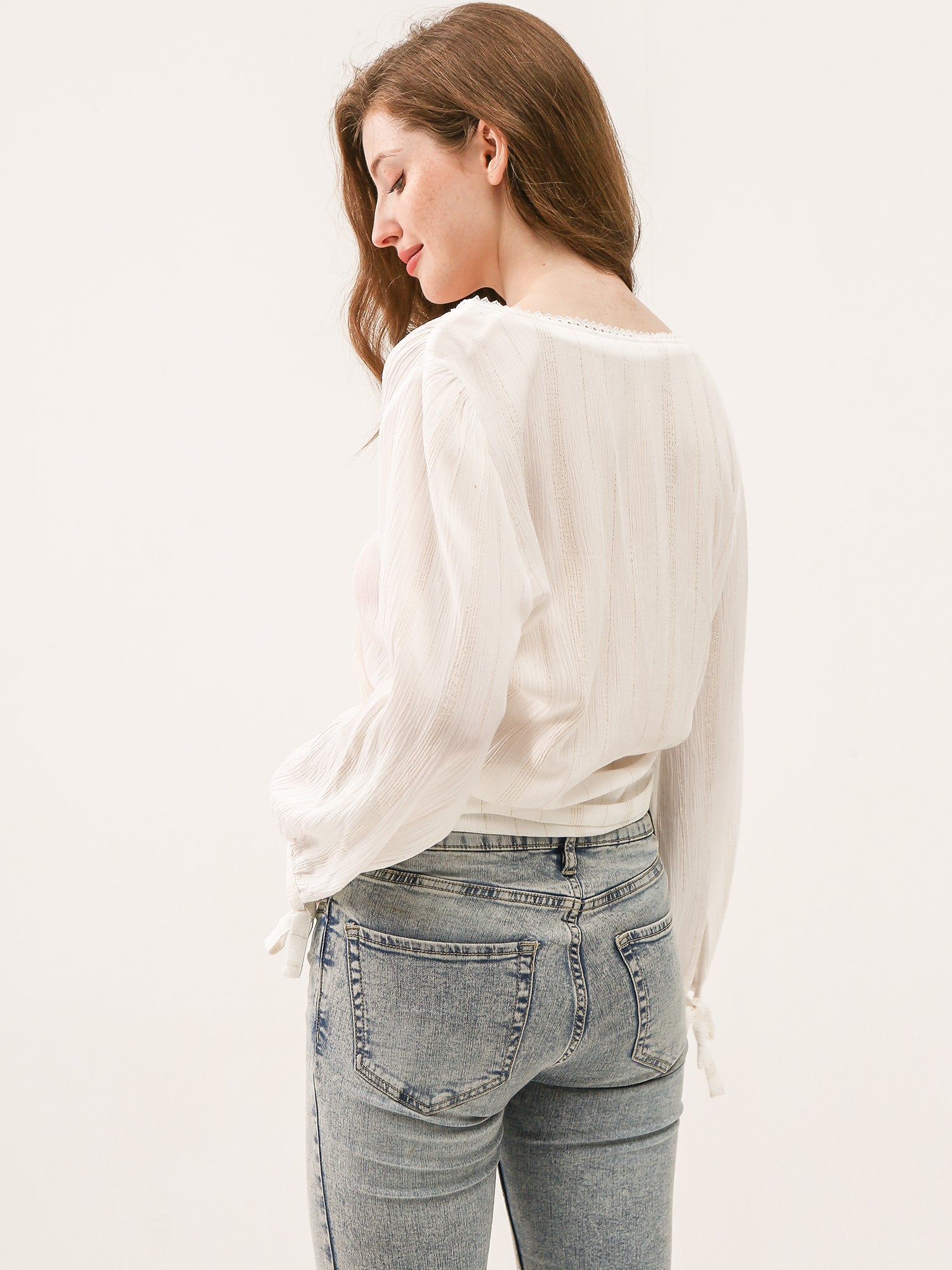 Lurex Wrap Top