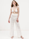 Resort Vibe Crochet Top Cover Pants