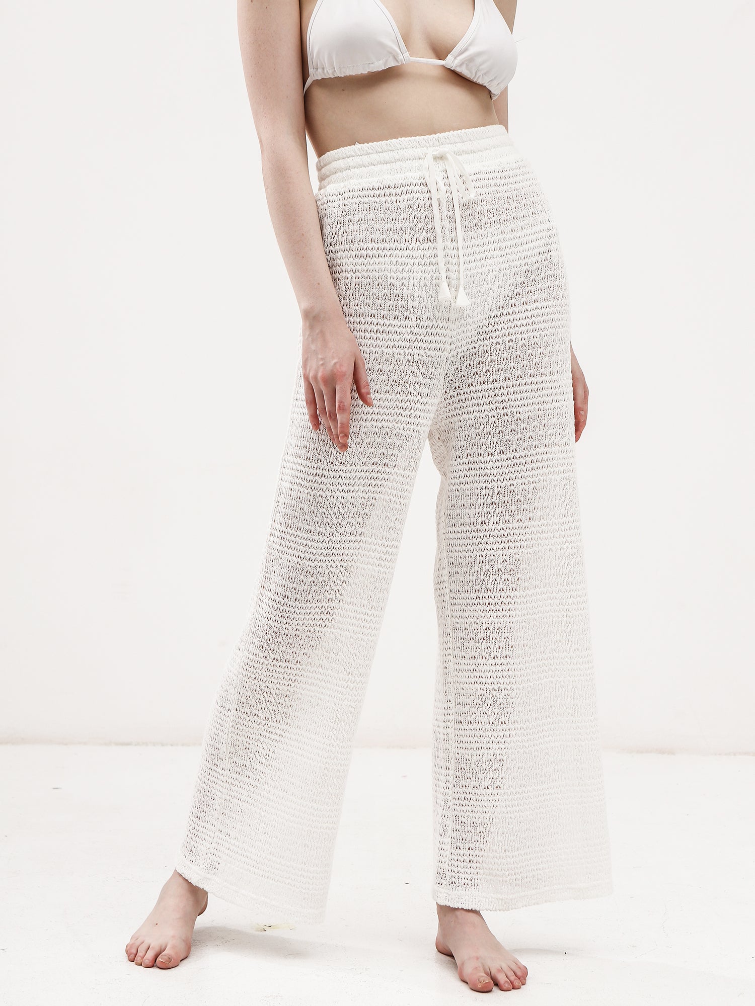 Resort Vibe Crochet Top Cover Pants