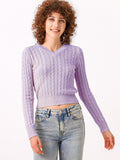 Waythefree V-Neck Cropped Pullover Sweater