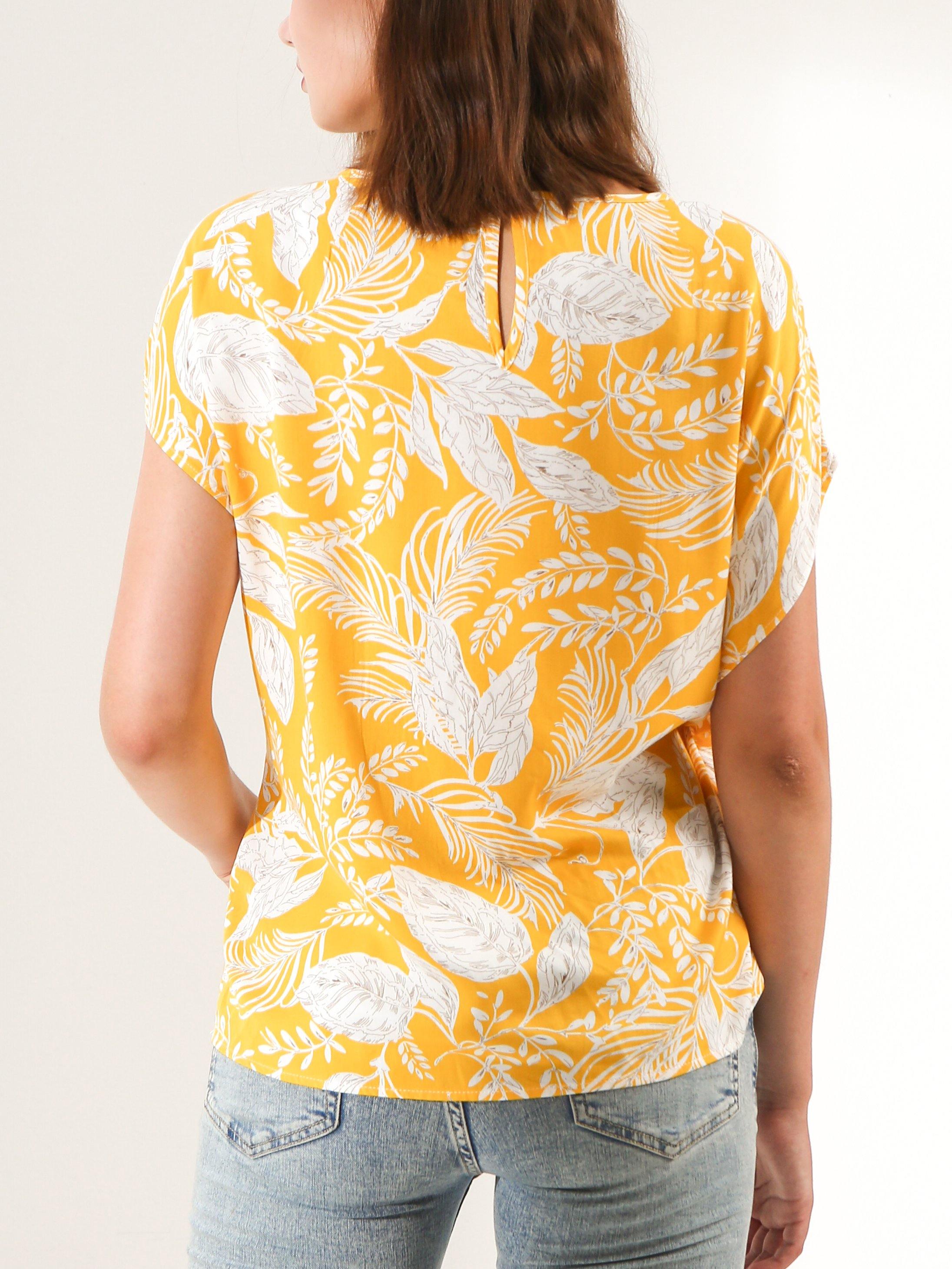 Botanic Printed Side Tie Top - Shopmossrose