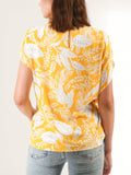 Botanic Printed Side Tie Top - Shopmossrose