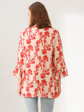 Beige Flora Duster - Shopmossrose