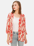 Beige Flora Duster - Shopmossrose