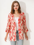 Beige Flora Duster - Shopmossrose