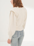 Waythefree Puffed Sleeve Cropped Sweater