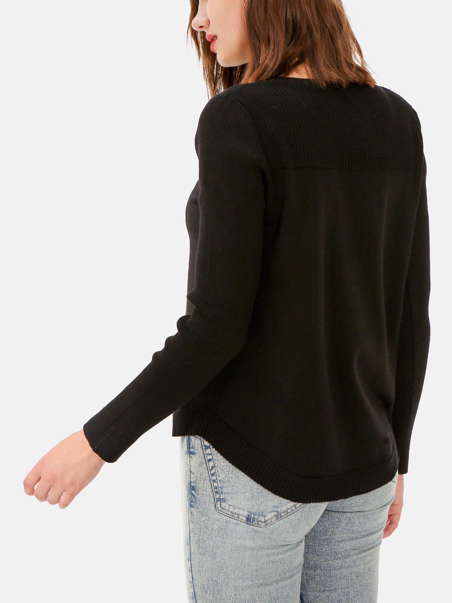 Waythefree Modern Black Sweater