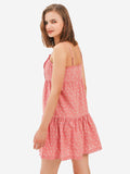 Blush Tiny Flowers Print Mini Slip Dress - Shopmossrose