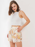 Beachy Times Palm Print Shorts - Shopmossrose