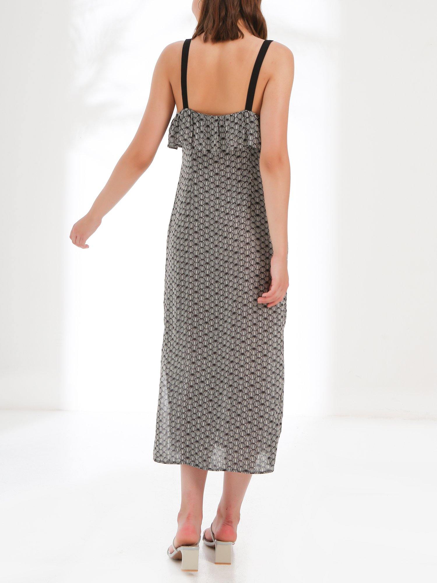 Caroline Strapped Midi Dress - Shopmossrose