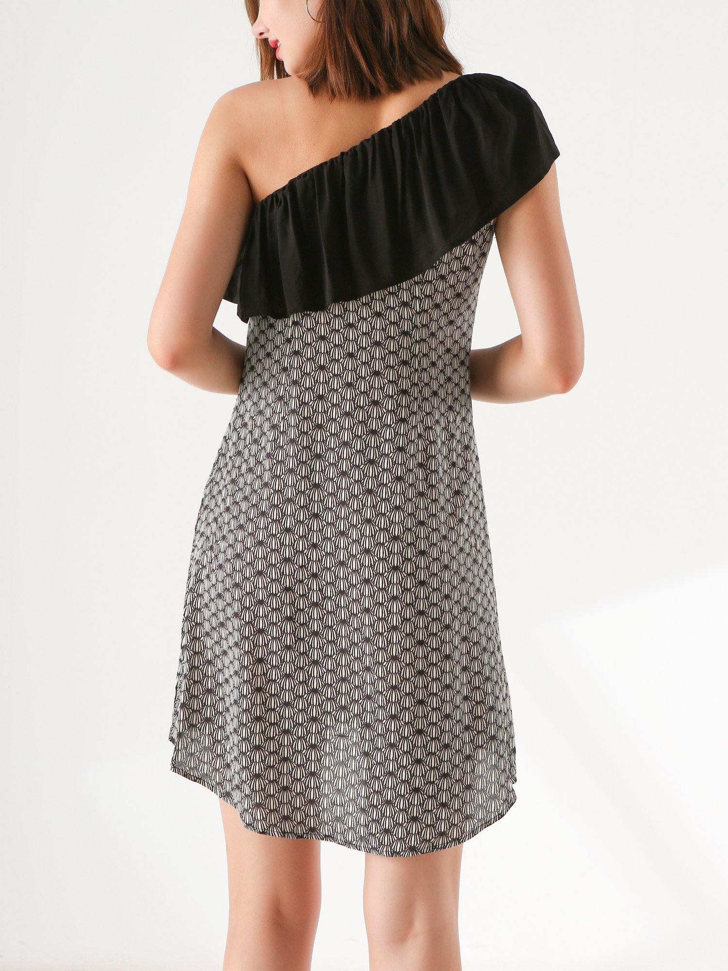 Caroline One Shoulder Mini Dress - Shopmossrose